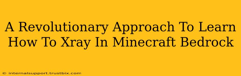 A Revolutionary Approach To Learn How To Xray In Minecraft Bedrock