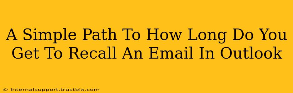 A Simple Path To How Long Do You Get To Recall An Email In Outlook