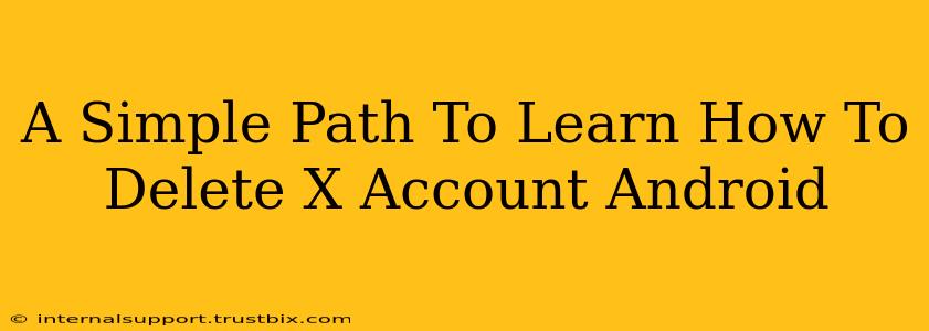 A Simple Path To Learn How To Delete X Account Android