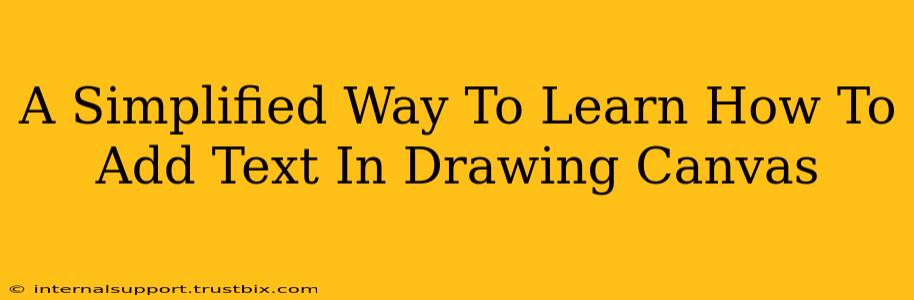 A Simplified Way To Learn How To Add Text In Drawing Canvas