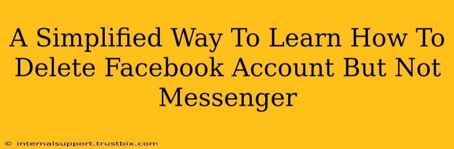 A Simplified Way To Learn How To Delete Facebook Account But Not Messenger