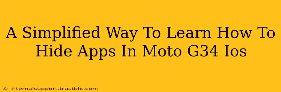 A Simplified Way To Learn How To Hide Apps In Moto G34 Ios