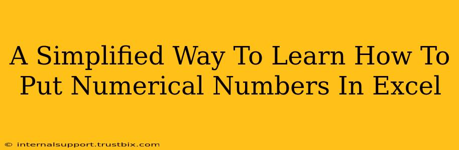 A Simplified Way To Learn How To Put Numerical Numbers In Excel