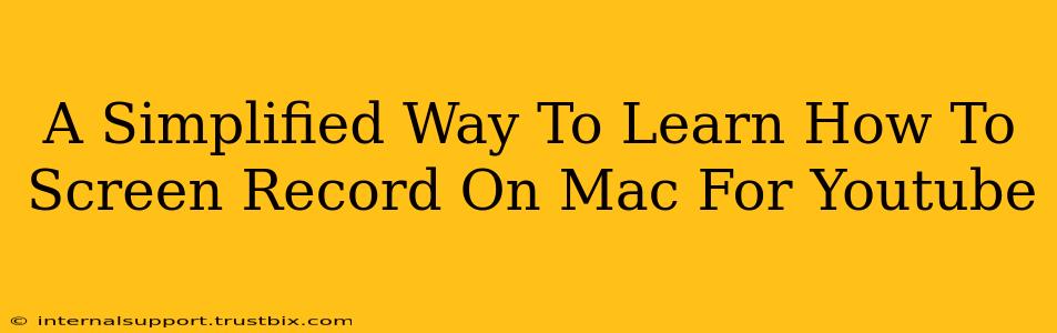 A Simplified Way To Learn How To Screen Record On Mac For Youtube