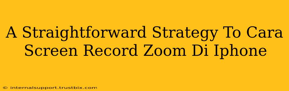 A Straightforward Strategy To Cara Screen Record Zoom Di Iphone