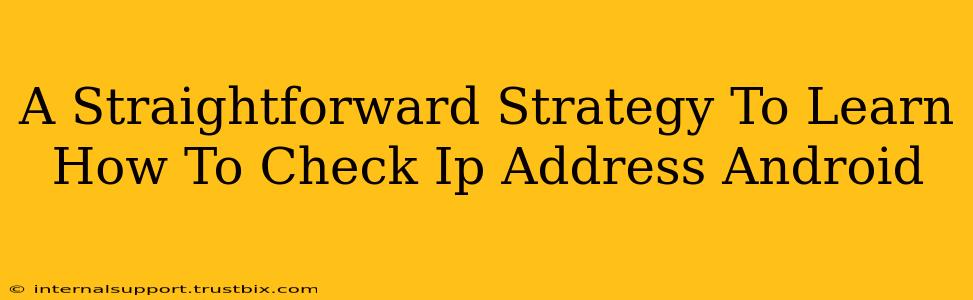 A Straightforward Strategy To Learn How To Check Ip Address Android
