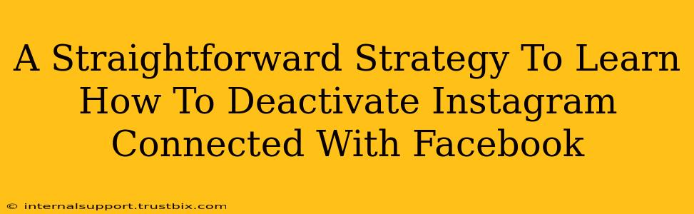 A Straightforward Strategy To Learn How To Deactivate Instagram Connected With Facebook