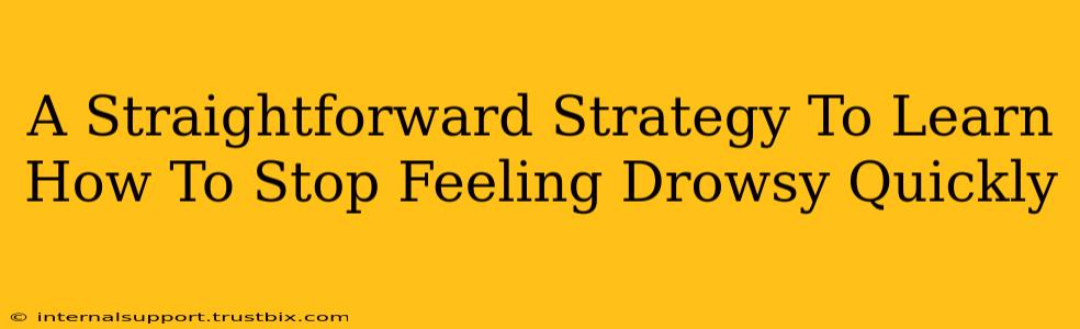 A Straightforward Strategy To Learn How To Stop Feeling Drowsy Quickly