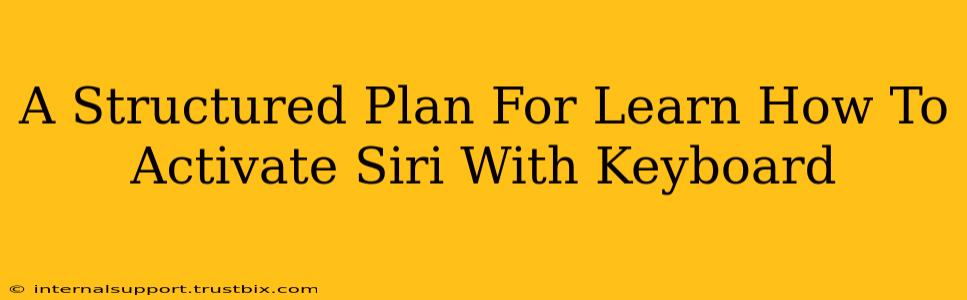 A Structured Plan For Learn How To Activate Siri With Keyboard