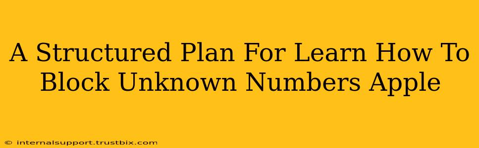 A Structured Plan For Learn How To Block Unknown Numbers Apple