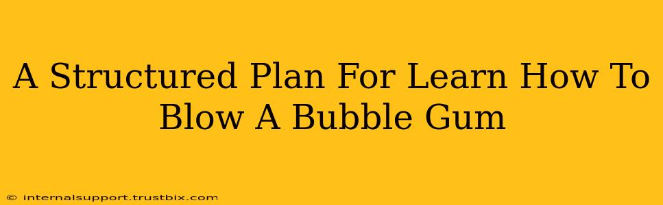 A Structured Plan For Learn How To Blow A Bubble Gum