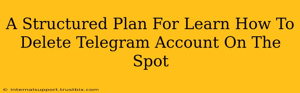 A Structured Plan For Learn How To Delete Telegram Account On The Spot