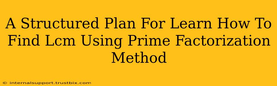 A Structured Plan For Learn How To Find Lcm Using Prime Factorization Method