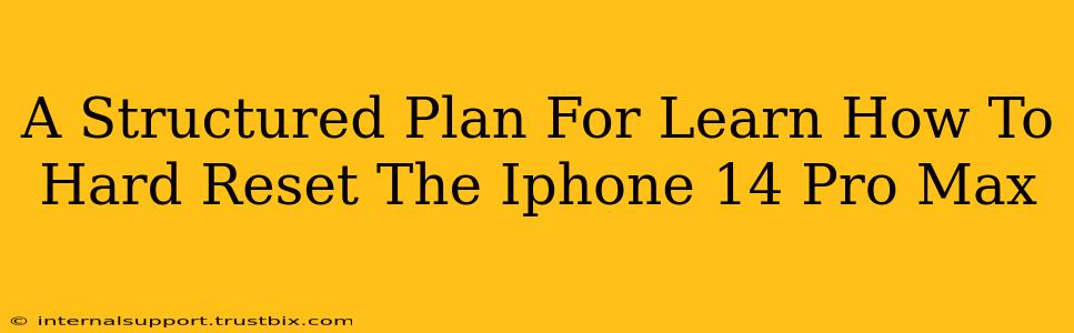 A Structured Plan For Learn How To Hard Reset The Iphone 14 Pro Max