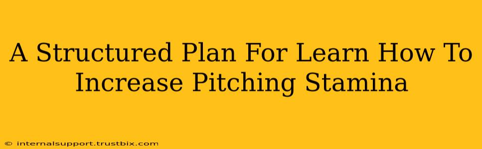 A Structured Plan For Learn How To Increase Pitching Stamina