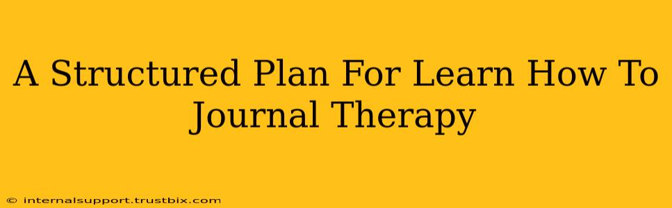 A Structured Plan For Learn How To Journal Therapy