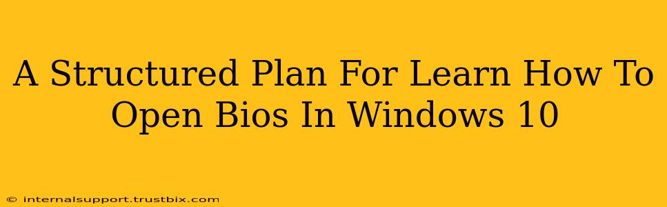 A Structured Plan For Learn How To Open Bios In Windows 10