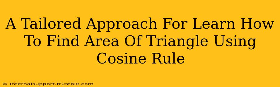 A Tailored Approach For Learn How To Find Area Of Triangle Using Cosine Rule