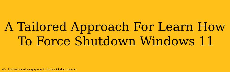 A Tailored Approach For Learn How To Force Shutdown Windows 11