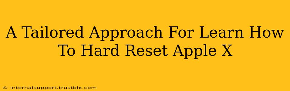 A Tailored Approach For Learn How To Hard Reset Apple X