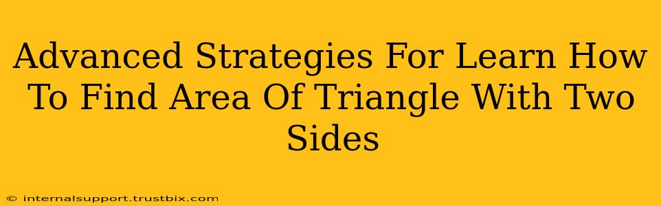 Advanced Strategies For Learn How To Find Area Of Triangle With Two Sides