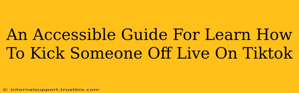 An Accessible Guide For Learn How To Kick Someone Off Live On Tiktok