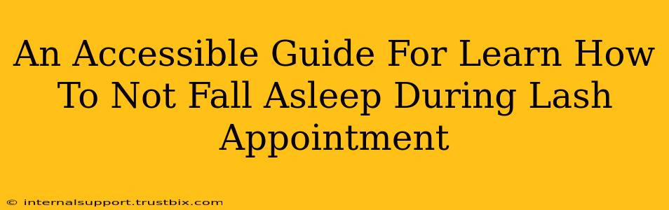 An Accessible Guide For Learn How To Not Fall Asleep During Lash Appointment