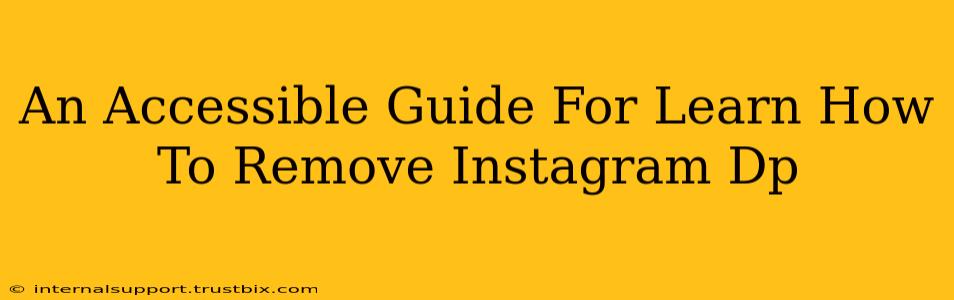 An Accessible Guide For Learn How To Remove Instagram Dp