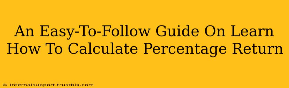 An Easy-To-Follow Guide On Learn How To Calculate Percentage Return