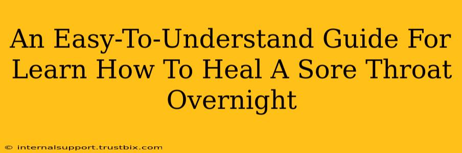 An Easy-To-Understand Guide For Learn How To Heal A Sore Throat Overnight