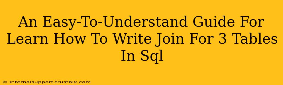 An Easy-To-Understand Guide For Learn How To Write Join For 3 Tables In Sql