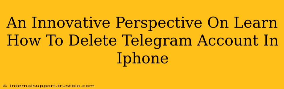 An Innovative Perspective On Learn How To Delete Telegram Account In Iphone