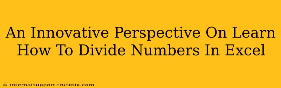 An Innovative Perspective On Learn How To Divide Numbers In Excel