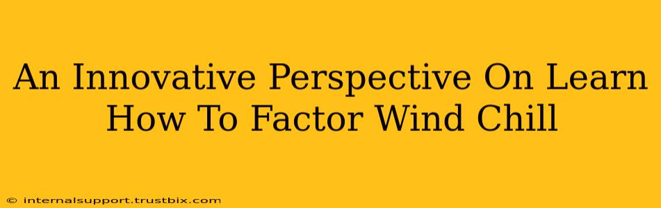 An Innovative Perspective On Learn How To Factor Wind Chill