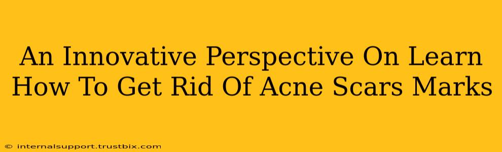 An Innovative Perspective On Learn How To Get Rid Of Acne Scars Marks