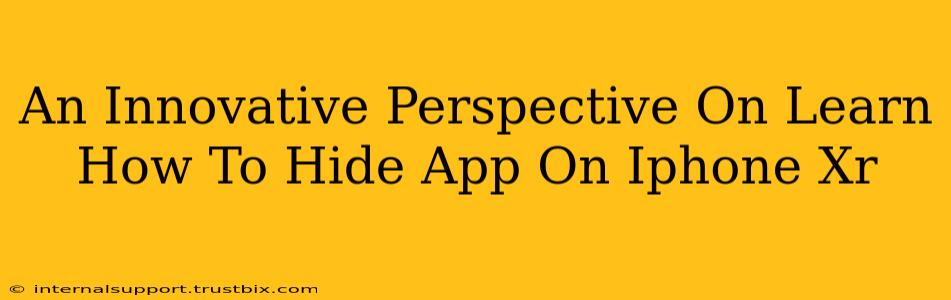 An Innovative Perspective On Learn How To Hide App On Iphone Xr