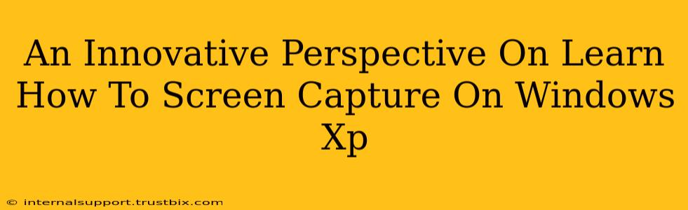 An Innovative Perspective On Learn How To Screen Capture On Windows Xp