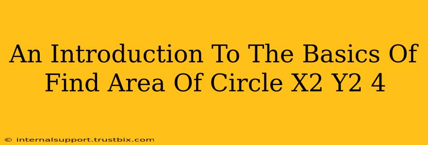 An Introduction To The Basics Of Find Area Of Circle X2 Y2 4