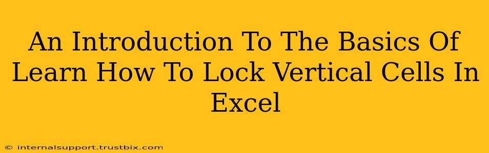 An Introduction To The Basics Of Learn How To Lock Vertical Cells In Excel