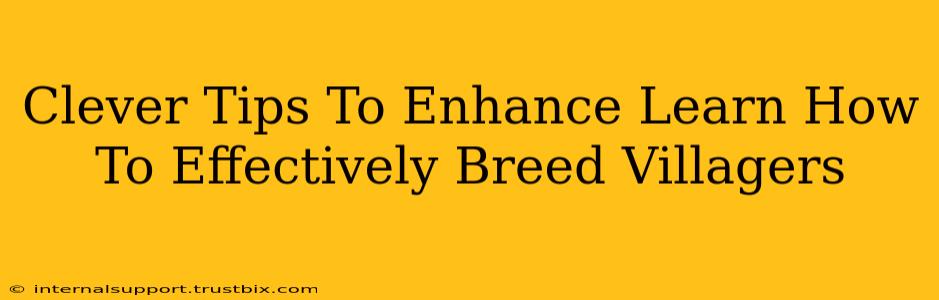 Clever Tips To Enhance Learn How To Effectively Breed Villagers