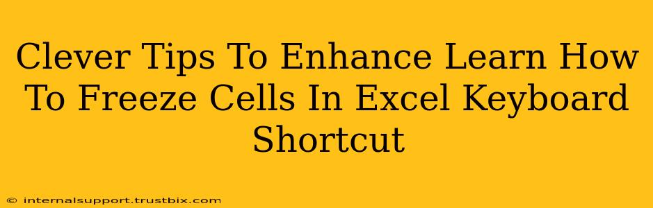 Clever Tips To Enhance Learn How To Freeze Cells In Excel Keyboard Shortcut