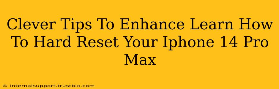 Clever Tips To Enhance Learn How To Hard Reset Your Iphone 14 Pro Max