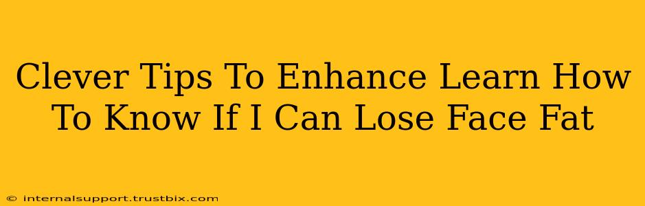 Clever Tips To Enhance Learn How To Know If I Can Lose Face Fat