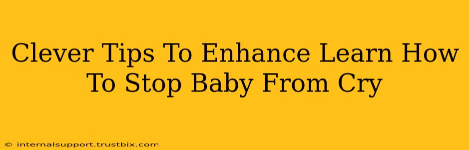 Clever Tips To Enhance Learn How To Stop Baby From Cry