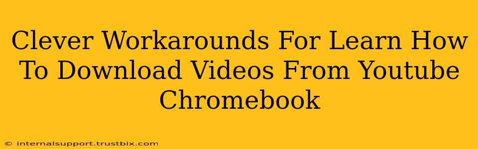 Clever Workarounds For Learn How To Download Videos From Youtube Chromebook