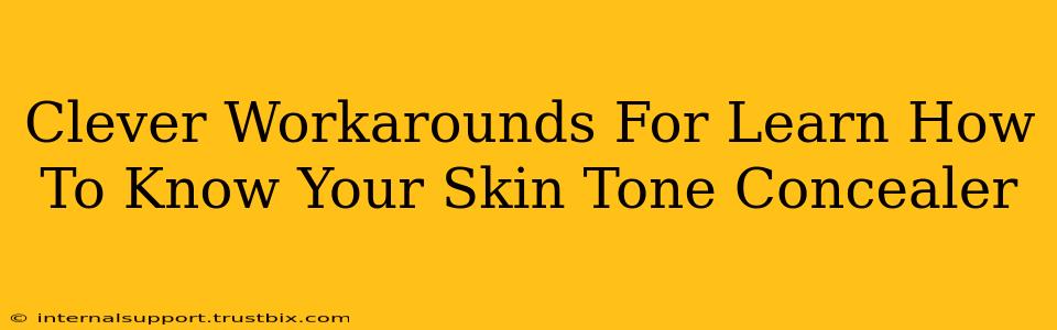 Clever Workarounds For Learn How To Know Your Skin Tone Concealer