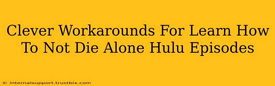 Clever Workarounds For Learn How To Not Die Alone Hulu Episodes