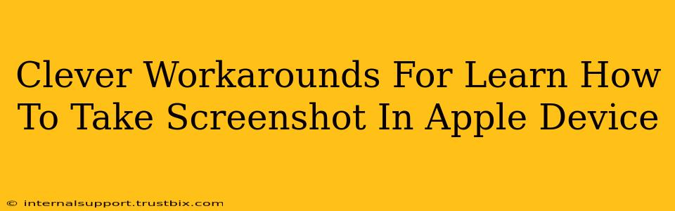 Clever Workarounds For Learn How To Take Screenshot In Apple Device