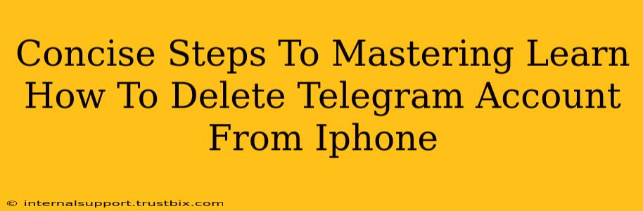 Concise Steps To Mastering Learn How To Delete Telegram Account From Iphone