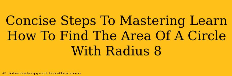 Concise Steps To Mastering Learn How To Find The Area Of A Circle With Radius 8